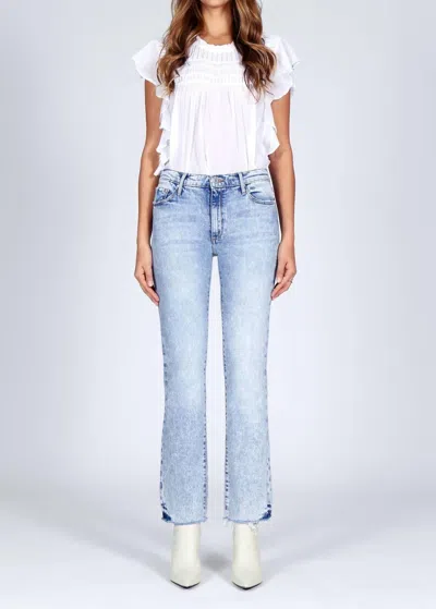 Black Orchid Bardot Straight Fray Jeans In Best You Ever Had In Blue