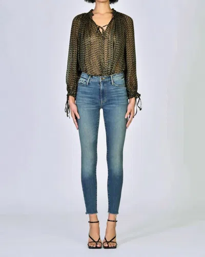 Black Orchid Carmen Ankle Fray Jean In Kiss On Chic In Multi