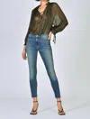 Black Orchid Carmen Ankle Fray Jean In Kiss On Chic In Blue