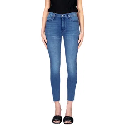 Black Orchid Carmen High Rise Ankle Fray Jeans In We Got That Cool In Blue