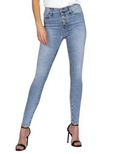 Black Orchid Christie Super High Rise Jeans In Ocean Eyes In Blue