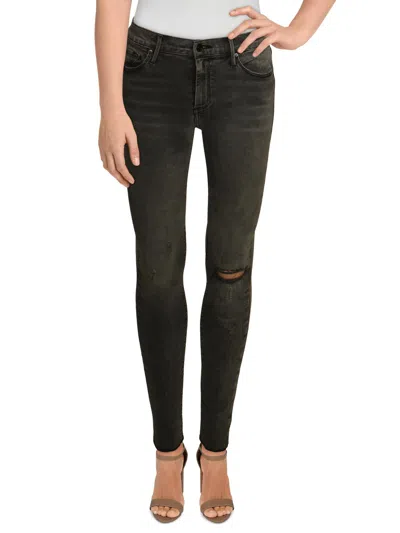 Black Orchid Denim Noah Womens Mid Rise Ankle Flare Jeans In Multi