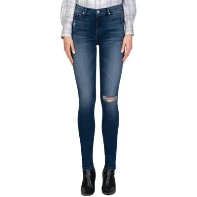 Black Orchid Gisele High Rise Skinny Jeans In Bad Romance In Blue