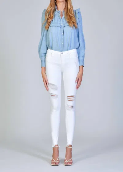 Black Orchid Jude Mid Rise Skinny In Speed Of Light In White