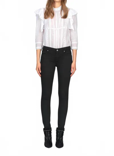 Black Orchid Jude Mid Rise Super Skinny Jeans In So Black In Yellow