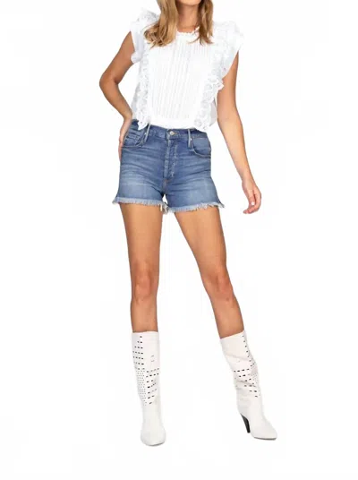 Black Orchid Karen High Rise Short In Jump Around In Blue