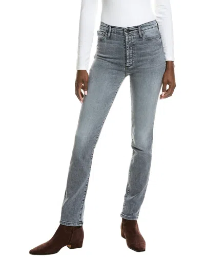 Black Orchid Megan Stone Cold Slim Straight Jean In Grey