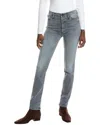 Black Orchid Megan Stone Cold Slim Straight Jean In Grey