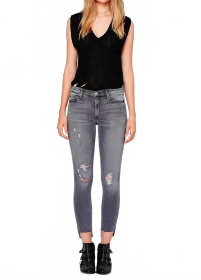 Black Orchid Miranda Off Step High Rise Skinny Jeans In Bust A Movement In Gray