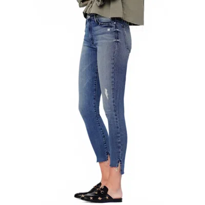 Black Orchid Miranda Off Step Jeans In Gow In Blue
