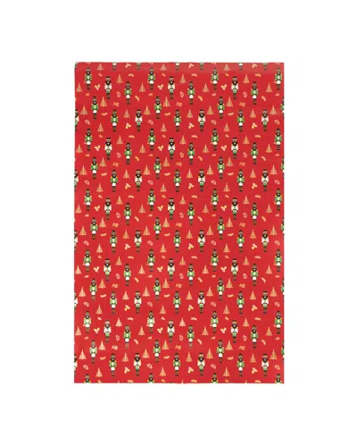 Black Paper Party Nutcracker Gift Wrap In Multi