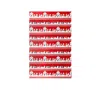 Black Paper Party Snowy Stripe Gift Wrap In Red