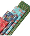 Black Paper Party Soul 4-pc. Gift Wrap Set In Multi