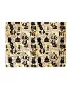 Black Paper Party Twelve Days Gift Wrap In Gold