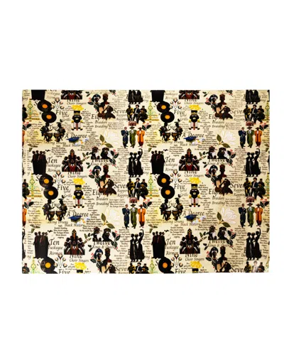 Black Paper Party Twelve Days Gift Wrap In Gold