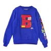 Black Pyramid Big B Crew Men's Crew Neck Sweatshirt In Blue