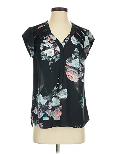 Pre-owned Black Rainn Short Sleeve Henley Shirt In Black