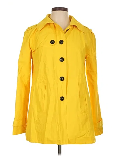 Pre-owned Black Rivet Raincoat In Yellow