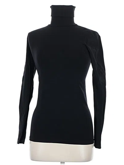 Pre-owned Black Saks Fifth Avenue Long Sleeve Turtleneck In Black