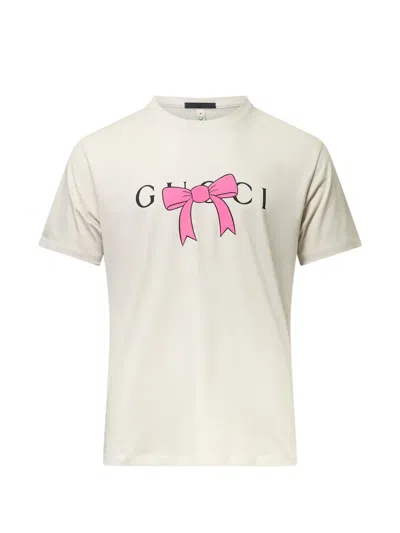Black Score Bow-logo T-shirt In Neutral