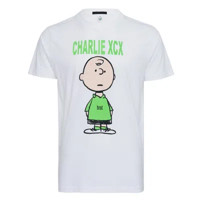 Black Score Charlie Xcx Brat T-shirt In White