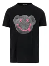 BLACK SCORE COTTON T-SHIRT