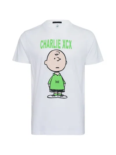 Black Score Printed T-shirt In White