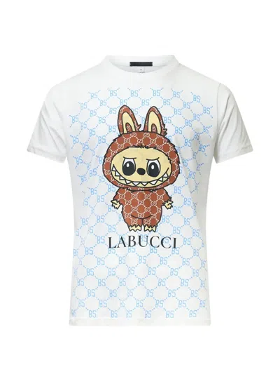 Black Score Printed T-shirt In White