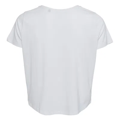 Black Score Purrberry Cat Graphic T-shirt In White