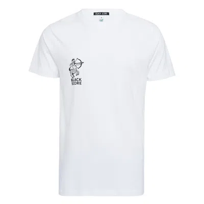 Black Score Unisex T-shirt In White