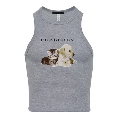 Black Score Womens Cropped Tank In Gray