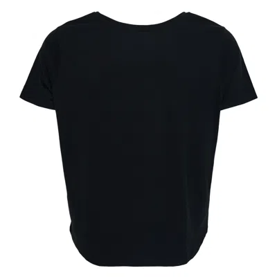 Black Score Womens Loose T-shirt In Animal Print