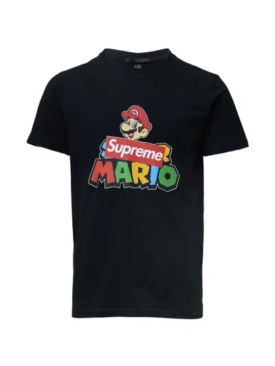 Black Score X Supreme Mario T-shirt In Black