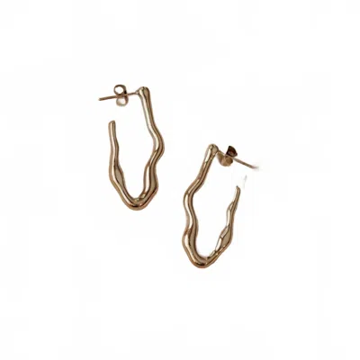 Black Sheep Jewellery Women's Arie Hoops Earrings In Gold