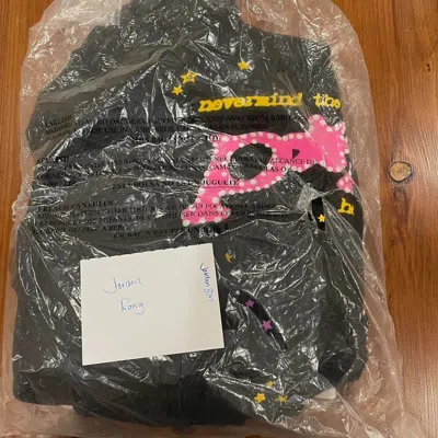 Pre-owned Black Sp5der Pnk Hoodie  Size L Young Thug Spider Worldwide