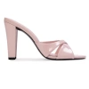Black Suede Studio Aika 95 Mule In Pink