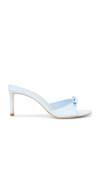 Black Suede Studio Albie 65 Mule In Blue