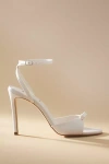 Black Suede Studio Albie Bow Heels In White