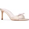Black Suede Studio Albie Slide Sandal In Coconut Satin