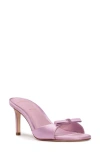 Black Suede Studio Albie Slide Sandal In Pink