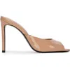 Black Suede Studio Alessia Patent Mule