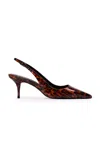 Black Suede Studio Alloy Patent Leather Pumps