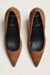 Black Suede Studio Amaya Pumps In Brown