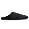 Black Suede Studio Arie Ponyhair Slipper In Multi
