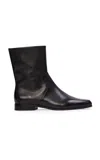 Black Suede Studio Aries Leather Boots