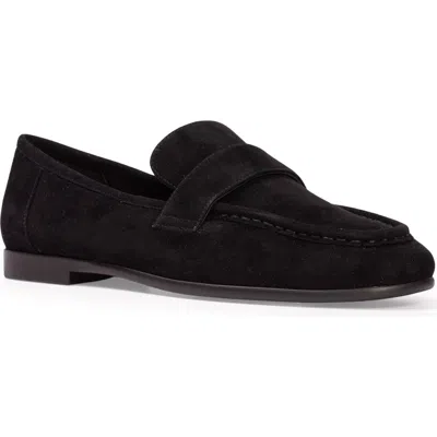 Black Suede Studio Arrow Loafer