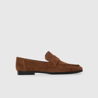 Black Suede Studio Arrow Loafer In Tobacco Suede
