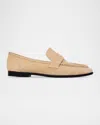 Black Suede Studio Arrow Loafer In Butter Suede