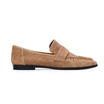 Black Suede Studio Arrow Suede Loafer In Brown