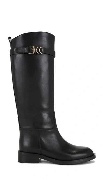 Black Suede Studio Ashley Boot In Black